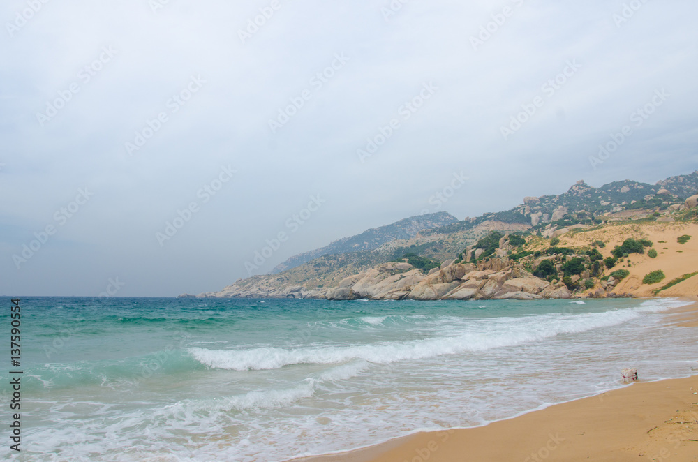 beautiful hidden beach at Mui Dinh, Ninh Thuan, Vietnam beautiful hidden beach at Mui Dinh, Ninh Thuan, Vietnam