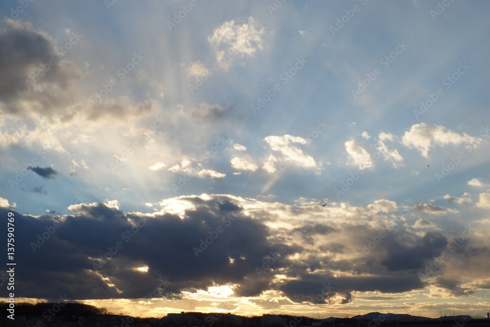 Fototapeta premium Sunset sky