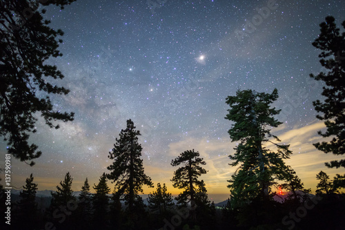Night Sky in Sierra Nevada photo