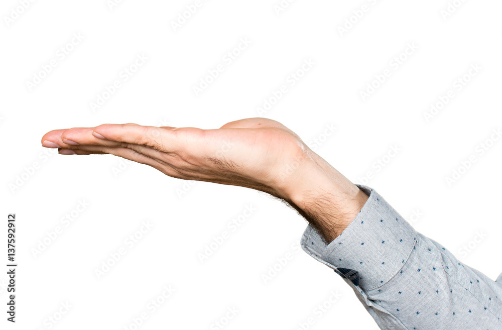 Hand of man holding something Hand of man holding something