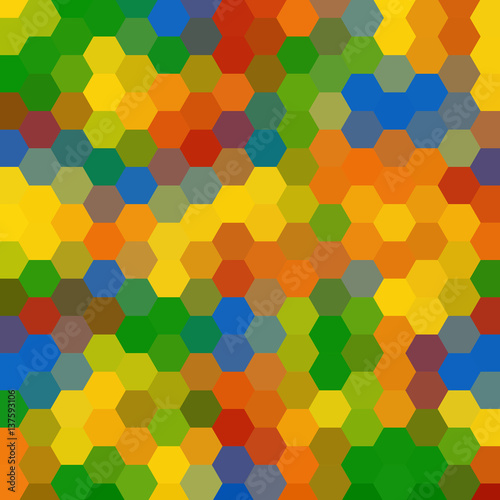 Abstract bright background of multi-colored polygons