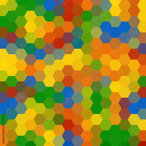 Wallpaper Mural Abstract bright background of multi-colored polygons Torontodigital.ca