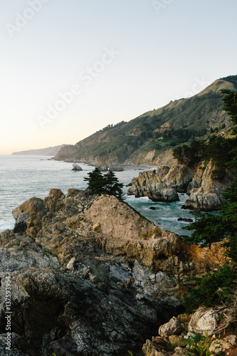 View of rocky coastline