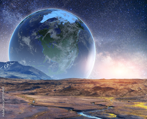 Fototapeta 3D planeta ziemia
