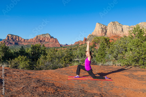 Yoga in the Red Rocks of Sedona Arizona
