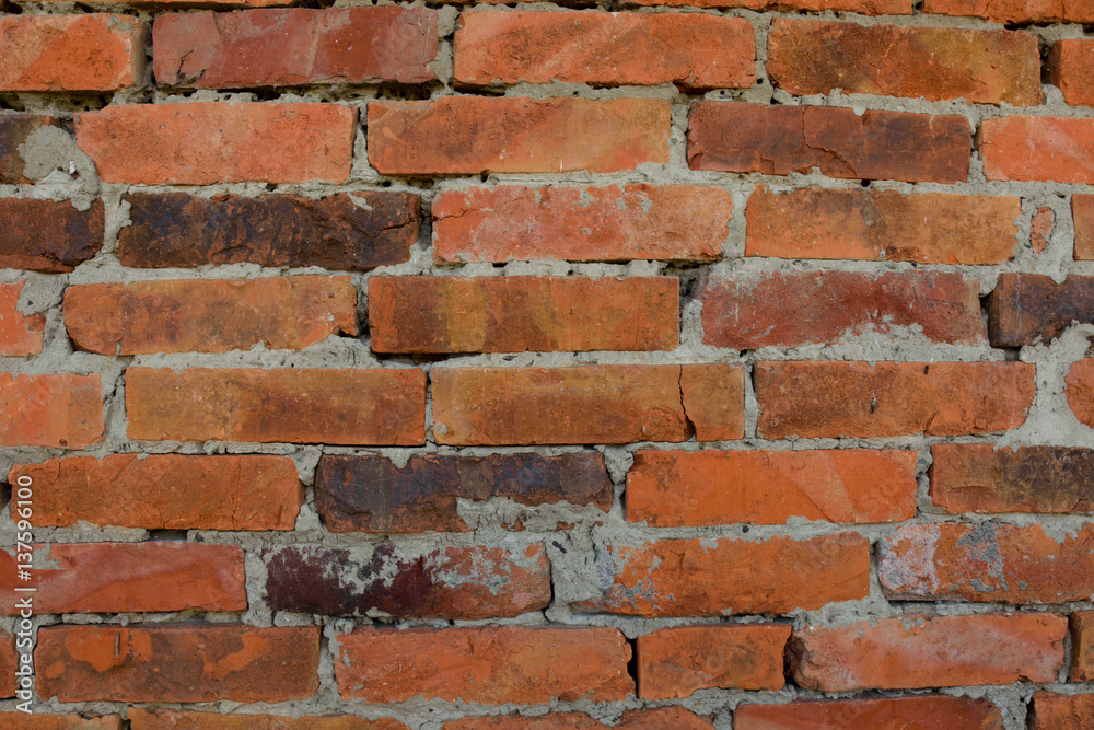 Fototapeta premium orange brick background