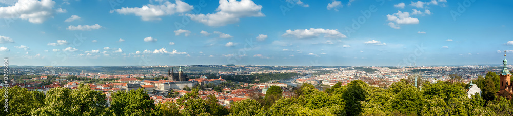 Panorama of Prague, Czech Republic