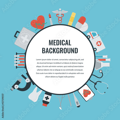 Medical background. Healthcare and Medical concept. Vector