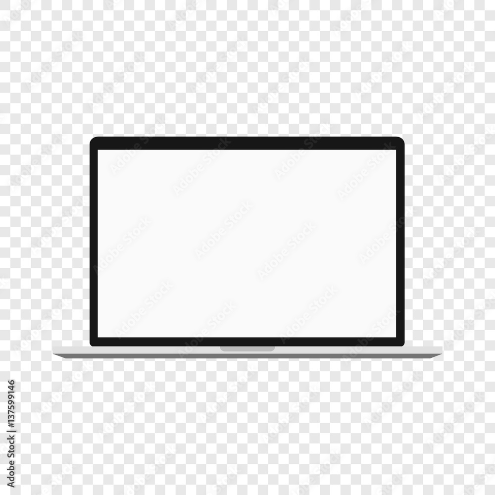 Laptop. Modern computer isolated on transparent background Laptop. Modern computer isolated on transparent background