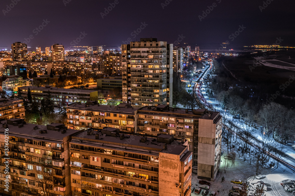 Night Burgas from 18 floor