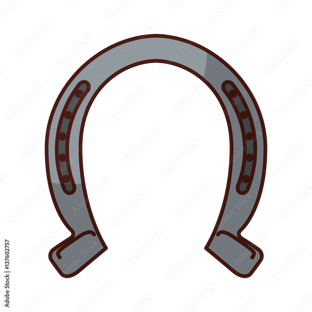 horseshoe silhouette isolated icon vector illustration design horseshoe silhouette isolated icon vector illustration design