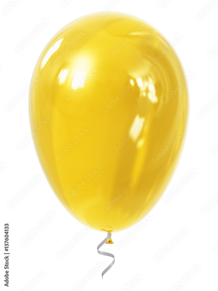 Yellow inflatable air balloon