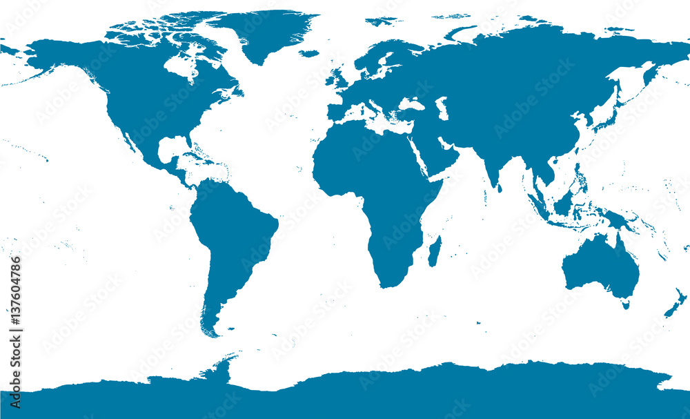 World Map, High Detailed Vector Map World Map, High Detailed Vector Map