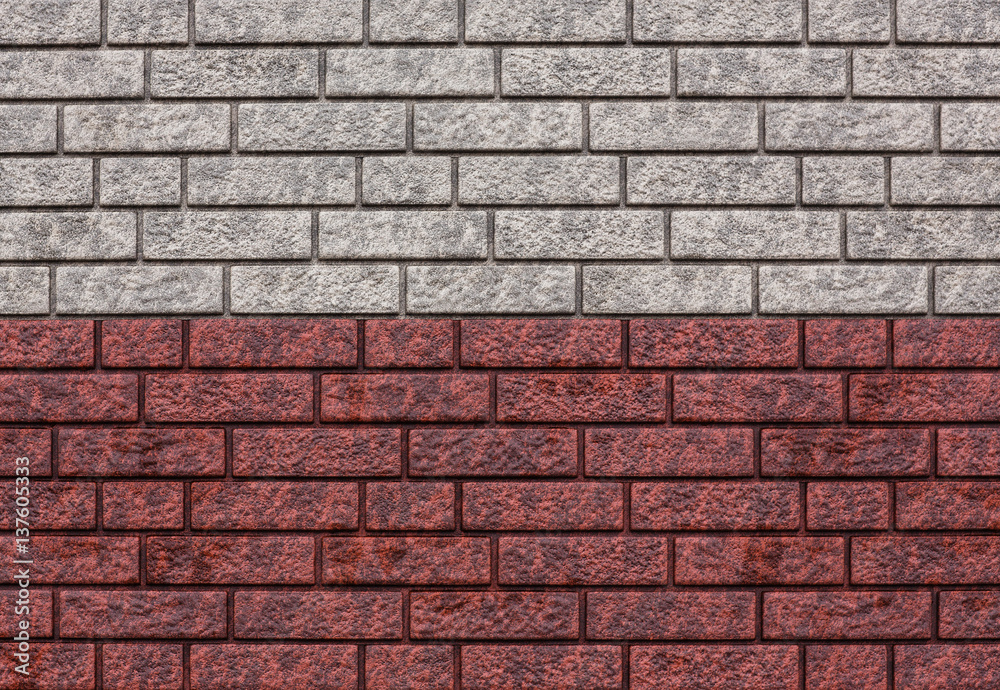 Dark red brick wall .Roughness uneven background.Design element.Abstract web banner Dark red brick wall .Roughness uneven background.Design element.Abstract web banner