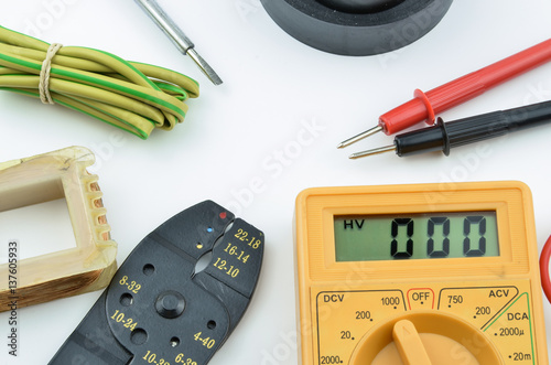 фотографія Electrical tools and parts