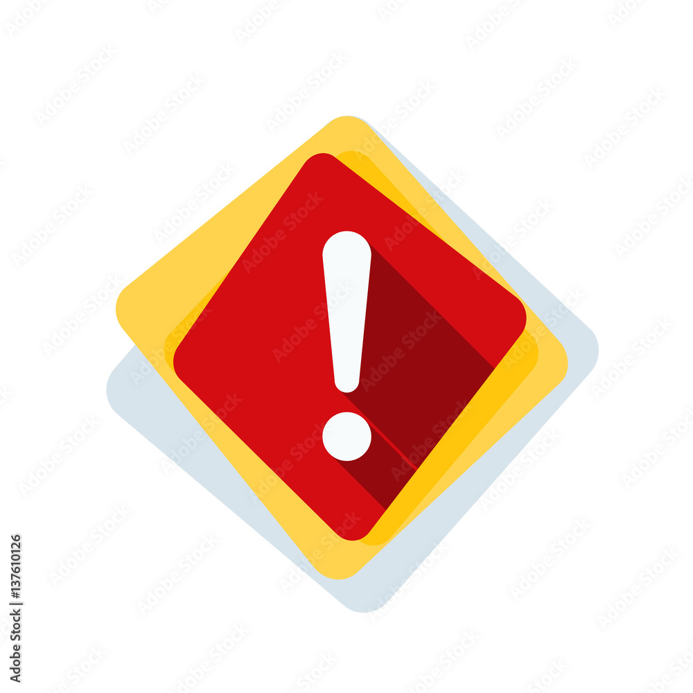 Exclamation Danger sign illustration Exclamation Danger sign illustration