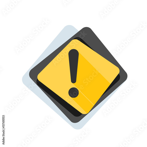 Exclamation Danger sign illustration