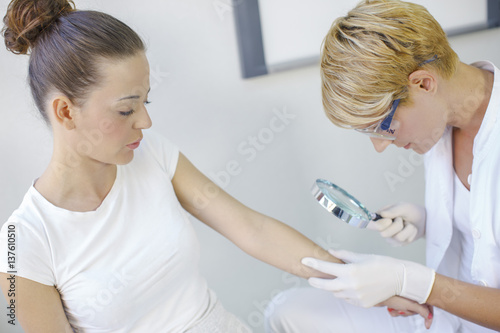 Dermatology, Patient in Treatment