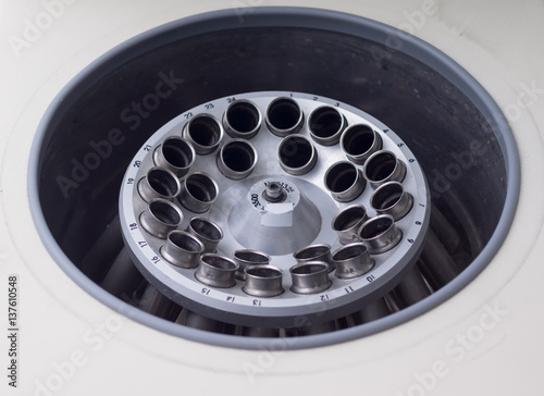 Interior of centrifuge