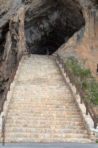 Stairs to the cave