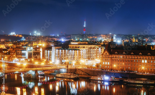 Scenic night view of the Czech Republic © standret