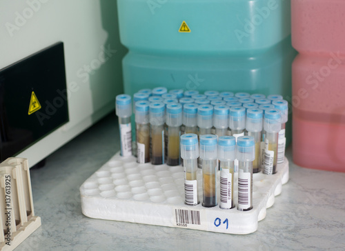 Prothrombin time test tubes