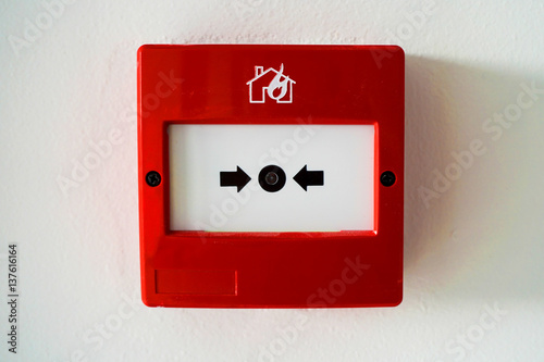 Red fire alarm