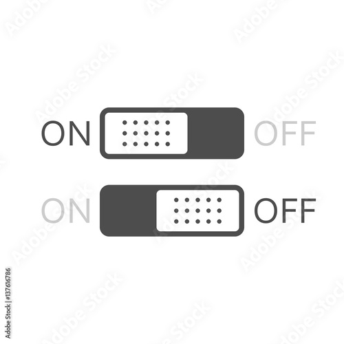 On/Off switch. Vector icon