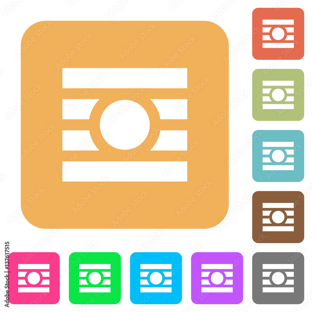 Text wrap around objects rounded square flat icons Text wrap around objects rounded square flat icons