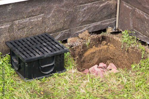 construction of water drainage systems in ground