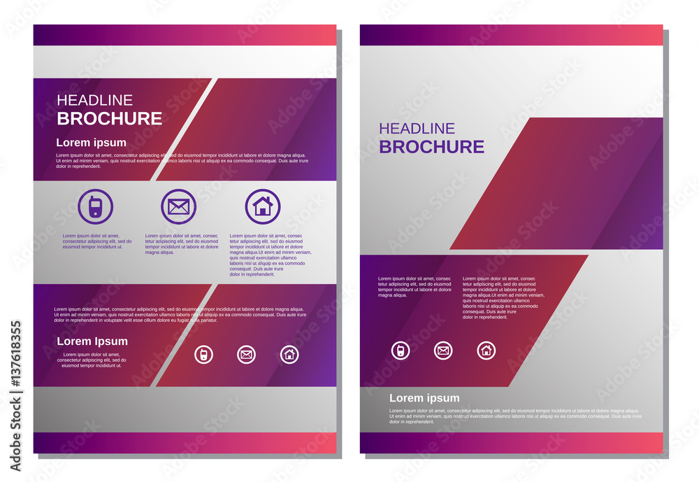 Naklejka premium Template layout for magazine brochure flyer vector