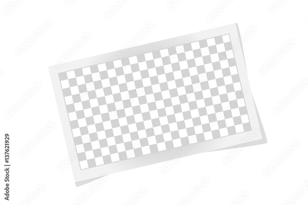 Square frame template with shadows isolated on white. Vector illustration Square frame template with shadows isolated on white. Vector illustration