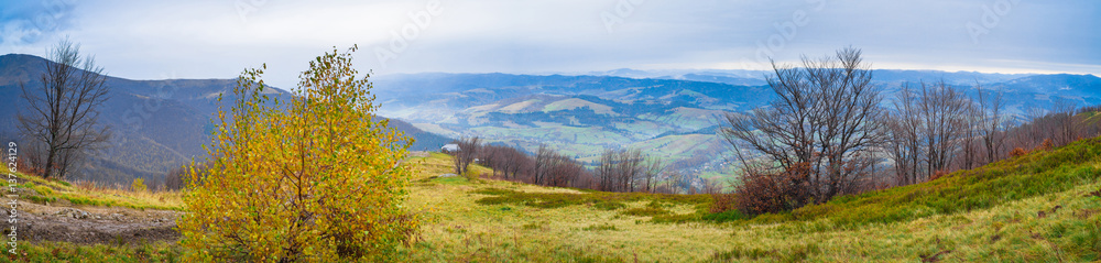Autumn mountain panorama