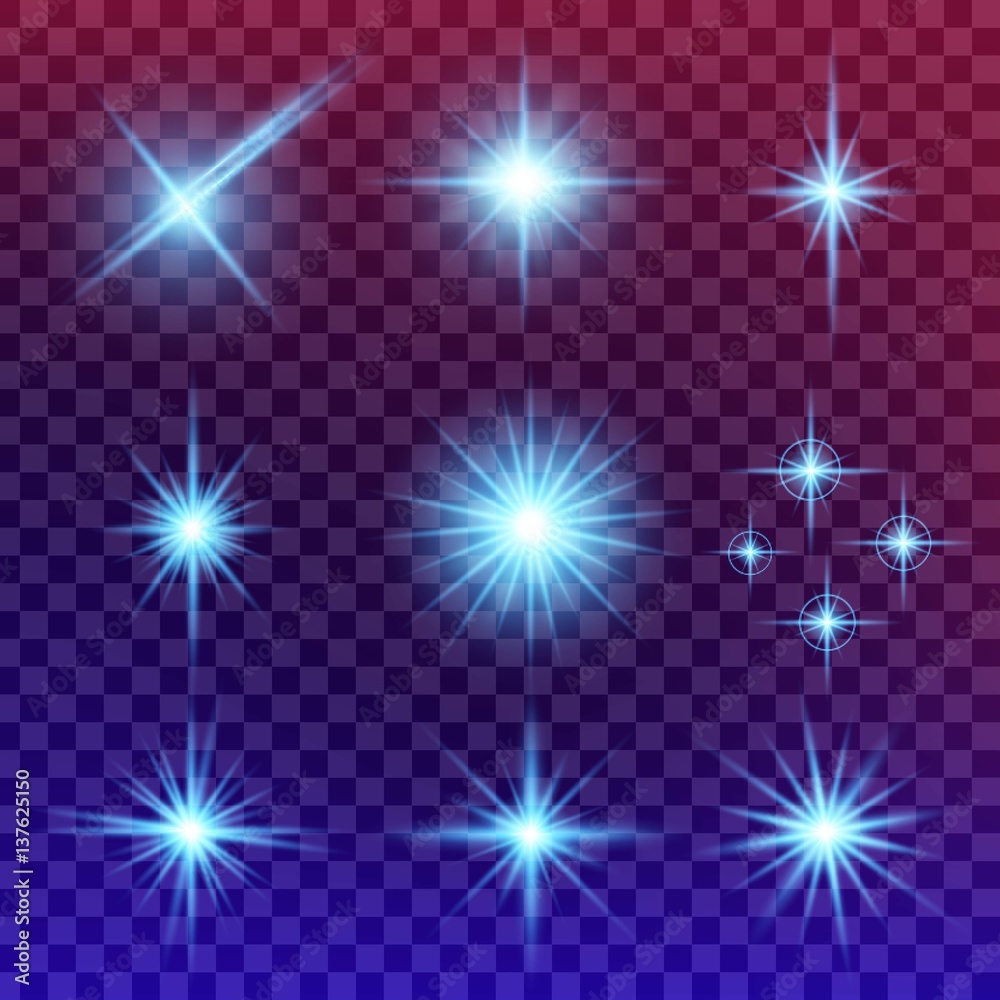 Creative concept Vector set of glow light effect stars bursts with sparkles isolated on black background. For illustration template art design, banner for Christmas celebrate, magic flash energy ray. Creative concept Vector set of glow light effect stars bursts with sparkles isolated on black background. For illustration template art design, banner for Christmas celebrate, magic flash energy ray.