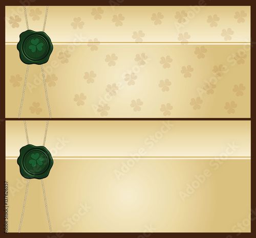 St Patrick's day envelope