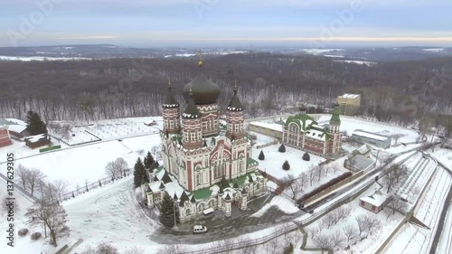 St. Panteleimon orthodox church in Feofaniya. Ukraine, Kiev. photo
