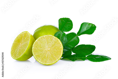 lemon slice on white background