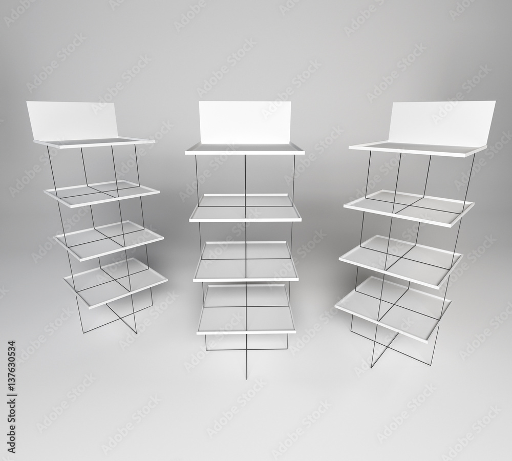 Fototapeta premium white shelve