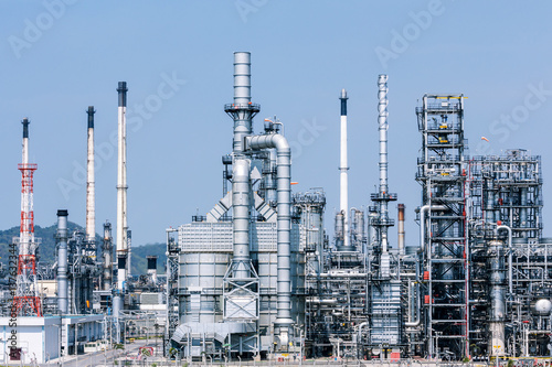 Petrochemical plant, oil refinery factory