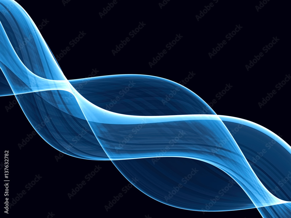 Naklejka premium Fractal wave - abstract digitally generated image