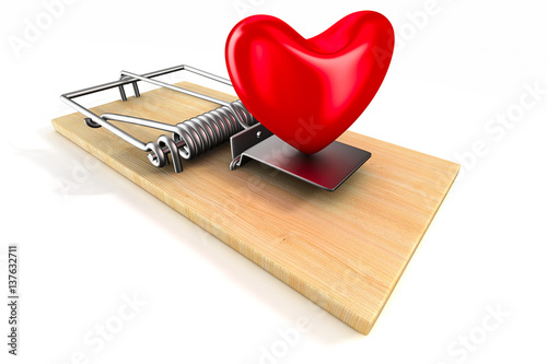 heart in mousetrap. Isolate...