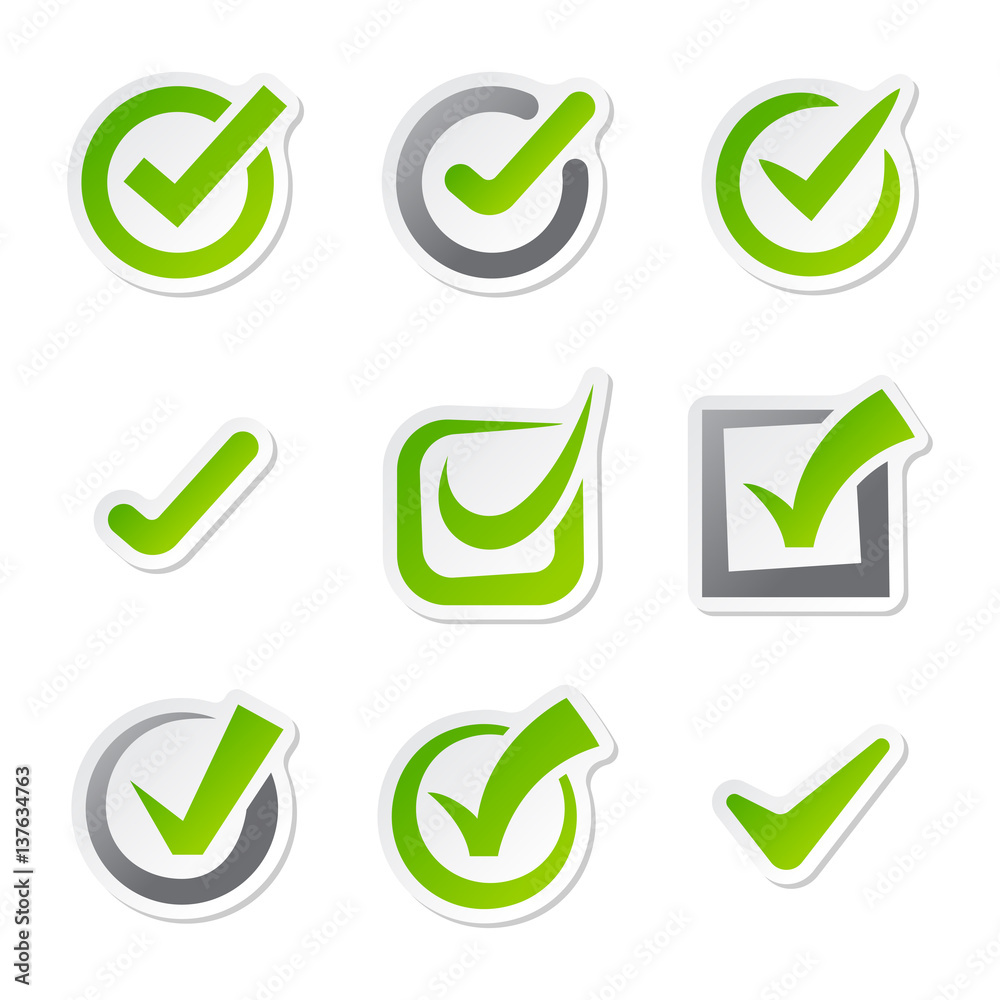 Check box icons of vote mark sign choice yes symbol and correct design right agreement voting form button question choose success graphic vector illustration. Check box icons of vote mark sign choice yes symbol and correct design right agreement voting form button question choose success graphic vector illustration.