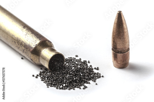 Bullet On White