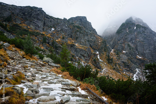 Frozen steps and misty mountains