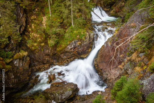 Waterfall at Tatra National Park  Poland