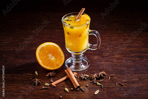 hot apple orange cider