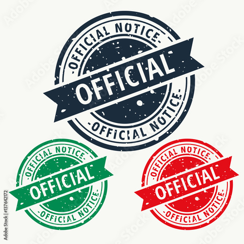 official notice stamp