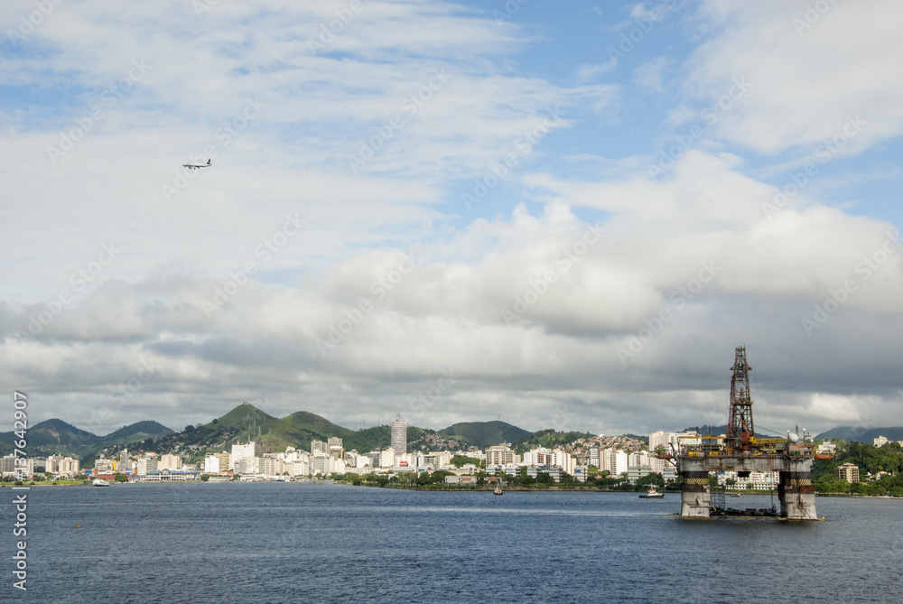Brazil - Oil Rig In Guanabara Bay - Rio de Janeiro