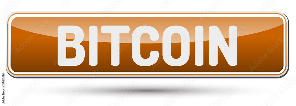 BITCOIN - Abstract beautiful button with text. BITCOIN - Abstract beautiful button with text.