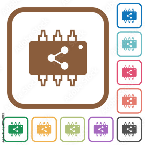 Connect hardware simple icons